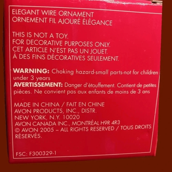 Avon wire christmas ornament angel - Picture 4 of 6